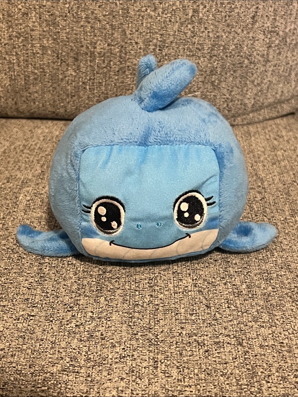 Blue Plush Whale Fish Toy - Soft Pet Plush